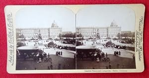 Original Stereoskopie.-Fotografie (Stereobild. Stereophotographie) Imperial Palace and Lustgarten...