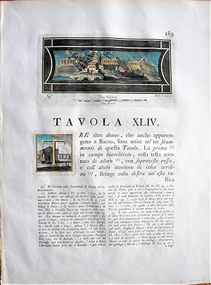 Seller image for Antique Copperplate Engraving: Tavola XLIV for sale by Ken Jackson