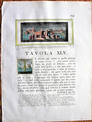 Seller image for Antique Copperplate Engraving: Tavola XLV for sale by Ken Jackson