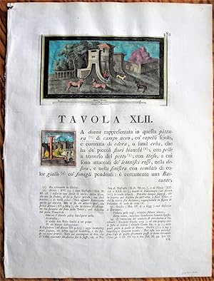 Seller image for Antique Copperplate Engraving: Tavola XLII for sale by Ken Jackson