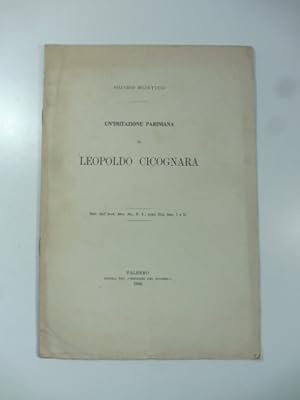 Bild des Verkufers fr Un'imitazione pariniana di Leopoldo Cicognara zum Verkauf von Coenobium Libreria antiquaria