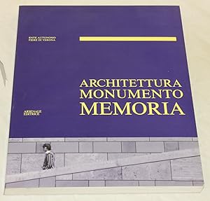 Immagine del venditore per Architettura, monumento, memoria venduto da Amarcord libri