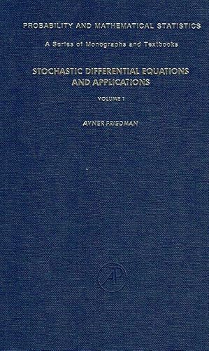 Seller image for 1: Stochastic Differential Equations and Applications (Probability & Mathematical Statistics Monograph). for sale by Antiquariat Bernhardt