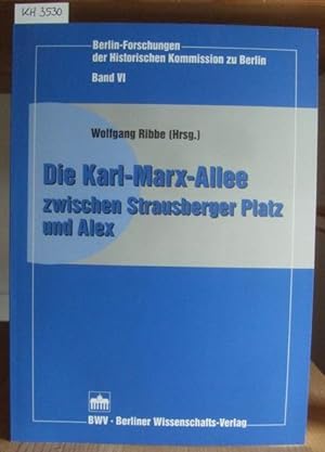 Bild des Verkufers fr Die Karl-Marx-Allee zwischen Strausberger Platz und Alex. zum Verkauf von Versandantiquariat Trffelschwein