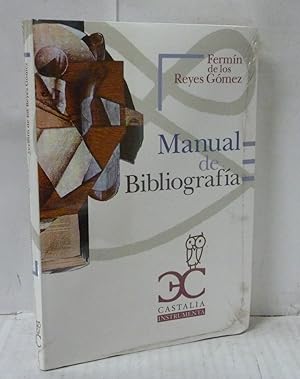 Imagen del vendedor de MANUAL DE BIBLIOGRAFIA a la venta por LIBRERIA  SANZ