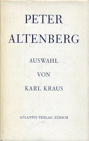 Seller image for Auswahl aus seinen Bchern von Karl Kraus. for sale by Antiquariat am Flughafen