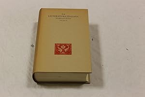 Immagine del venditore per La letteratura italiana. Filosofia, poesia, storia. Volume 75 venduto da Amarcord libri