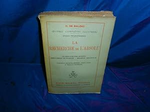 Seller image for La recherche de l'absolu for sale by Des livres et nous