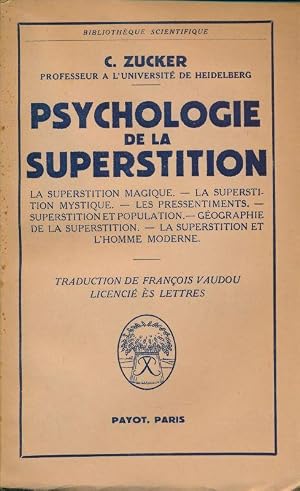 Bild des Verk�ufers f�r Psychologie de la superstition zum Verkauf von LIBRAIRIE GIL-ARTGIL SARL