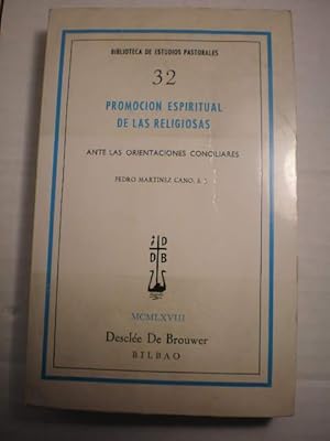 Imagen del vendedor de Promocin espiritual de las religiosas. Ante las orientaciones conciliares a la venta por Librera Antonio Azorn