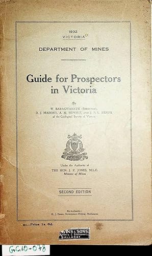 Imagen del vendedor de Guide for Prospectors in Victoria. a la venta por ANTIQUARIAT.WIEN Fine Books & Prints