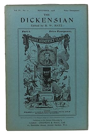 Immagine del venditore per THE DICKENSIAN. Vol. IV. No. 11.; November 1908 venduto da Tavistock Books, ABAA