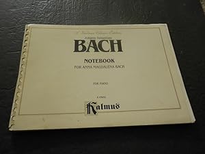 Kalmus Classic Edit Bach Notebook For Piano K 03055 Comb Binding