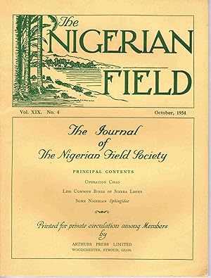 The Nigerian Field Vol. 19 No. 1 to 4 October 1954