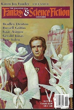 Seller image for The Magazine of FANTASY AND SCIENCE FICTION (F&SF): November, Nov. 1986 for sale by Books from the Crypt