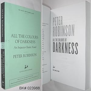 Seller image for All the Colours of Darkness : An Inspector Banks Novel for sale by Alex Simpson