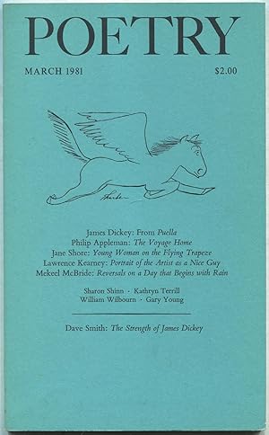 Bild des Verkufers fr Poetry: March 1981, Volume CXXXVII, Number 6 zum Verkauf von Between the Covers-Rare Books, Inc. ABAA