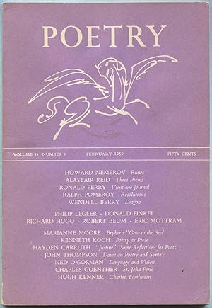 Bild des Verkufers fr Poetry: Volume XCIII, Number 5, February 1959 zum Verkauf von Between the Covers-Rare Books, Inc. ABAA