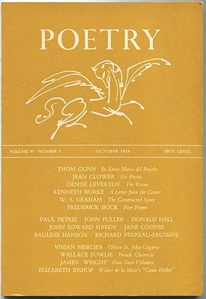 Image du vendeur pour Poetry: Volume XCIII, Number 1, October 1958 mis en vente par Between the Covers-Rare Books, Inc. ABAA