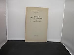 Seller image for Thought and Language : Presidential Address 1949 for sale by Provan Books