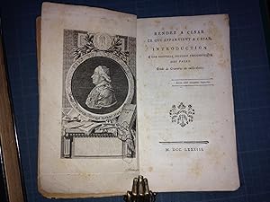 Rendez à César Ce Qui Appartient à César. Introduction à Une Nouvelle Histoire Philosophique Des ...