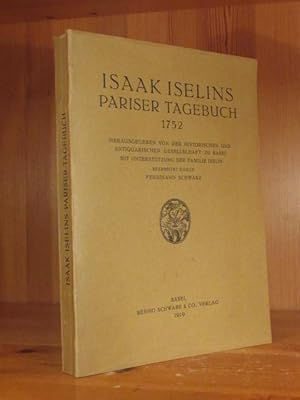 Image du vendeur pour Isaak Iselins Pariser Tagebuch 1752. mis en vente par Das Konversations-Lexikon