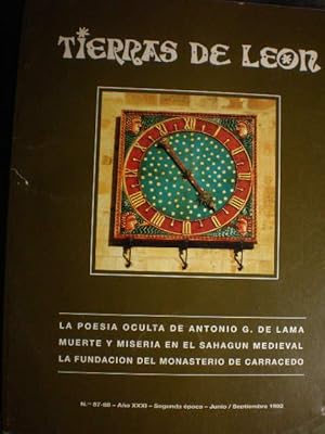 Tierras de León Nº 87 - 88 - Junio/Septiembre 1992: La poesía oculta de Antonio G. de Lama - Muer...