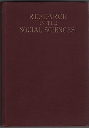 Seller image for Research in the Social Sciences Its Fundamental Methods and Objectives for sale by Sweet Beagle Books