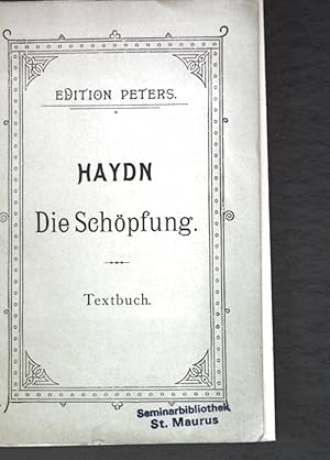 Bild des Verkufers fr Die Schpfung; Oratorium. zum Verkauf von books4less (Versandantiquariat Petra Gros GmbH & Co. KG)