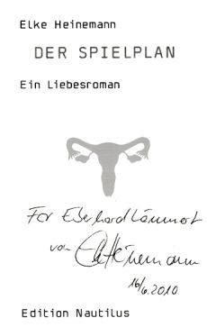 Image du vendeur pour Der Spielplan : ein Liebesroman. mis en vente par Fundus-Online GbR Borkert Schwarz Zerfa