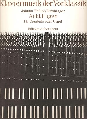 Immagine del venditore per Acht Fugen fr Cembalo oder Orgel venduto da Snow Crane Media