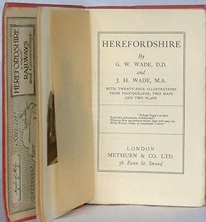 Bild des Verkufers fr Herefordshire zum Verkauf von James Hulme Books