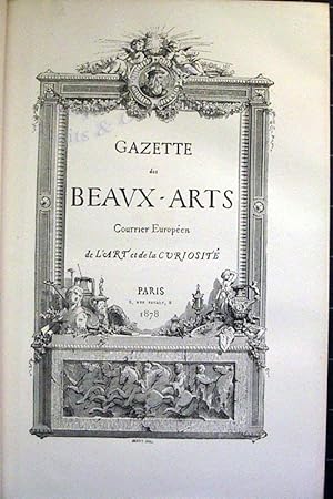 Gazette des beaux arts Courrier européen de l'art et de la curiosité.