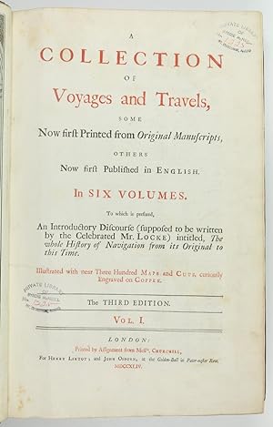 Imagen del vendedor de A Collection of Voyages and Travels, Some Now First Printed from Original Manuscripts. a la venta por Antiquariat INLIBRIS Gilhofer Nfg. GmbH