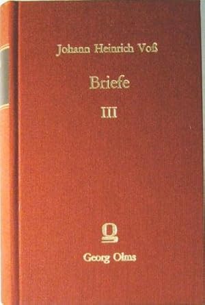 Bild des Verkufers fr Briefe nebst erluternden Beilagen, hrsg. v. Abraham Vo. Dritter Band, Erste und zweite Abtheilung. Mit einem Vorwort von Gerhard Hay. Reprografischer Nachdruck der Ausgabe Halberstadt 1830. zum Verkauf von Rotes Antiquariat