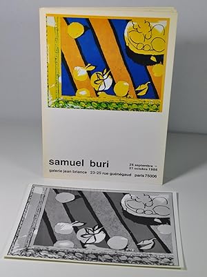 Imagen del vendedor de Samuel Buri - 25 septembre - 31 octobre 1986 a la venta por Librairie L'Autre sommeil