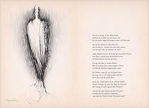 Seller image for ohne Titel, zu Dantes "Göttlicher Komödie". Original Graphik, signiert Kunstdruckpapier, Blattgröße 40 x 29 cm for sale by ANTIQUARIAT Franke BRUDDENBOOKS