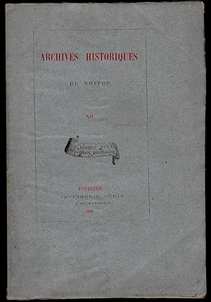 Lettres adressées à Jean et Guy de Daillon comtes de Lude gouverneurs de Poitou de 1543 à 1557 et...