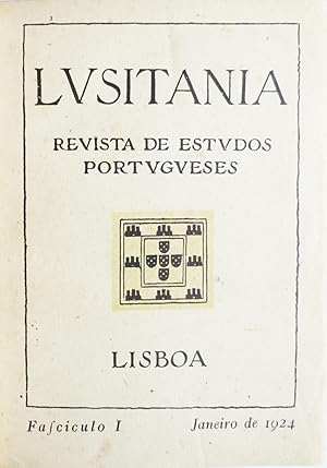 Seller image for Lusitania. Revista de estudos portugueses. for sale by Richard C. Ramer Old and Rare Books