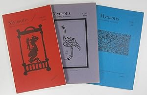 Seller image for Myosotis. Zeitschrift fr Buchwesen. 1/1987 + 2/1987 + 5/1989. for sale by Brbel Hoffmann