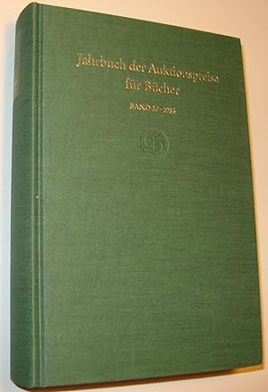 Jahrbuch der Auktionspreise für Bücher, Handschriften und Autographen. Band 37/1986.