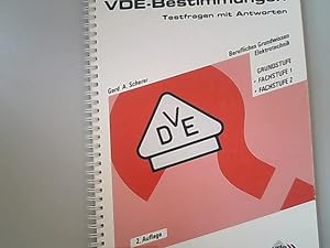 Immagine del venditore per Prfungsbuch VDE- Bestimmungen. Testfragen mit Antworten. Berufliches Grundwissen Elekttrotechnik. venduto da Antiquariat Bookfarm