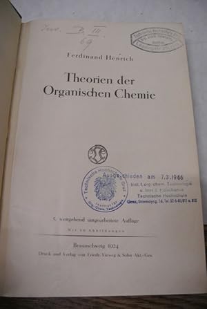 Seller image for Theorien der Organischen Chemie. for sale by Antiquariat Bookfarm