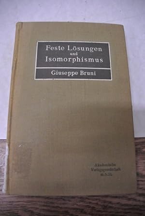 Bild des Verkufers fr Feste Lsungen und Isomorphismus. zum Verkauf von Antiquariat Bookfarm