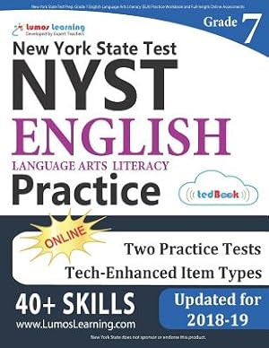 Bild des Verkufers fr New York State Test Prep: Grade 7 English Language Arts Literacy (Ela) Practice Workbook and Full-Length Online Assessments: Nyst Study Guide (Paperback or Softback) zum Verkauf von BargainBookStores