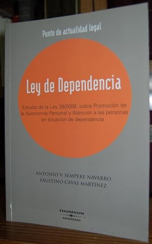 Image du vendeur pour LEY DE DEPENDENCIA mis en vente par Fbula Libros (Librera Jimnez-Bravo)