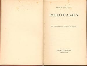 Imagen del vendedor de Pablo Casalis,41 Abbildungen nach Aufnahmen von Paul Senn"," a la venta por Antiquariat Kastanienhof