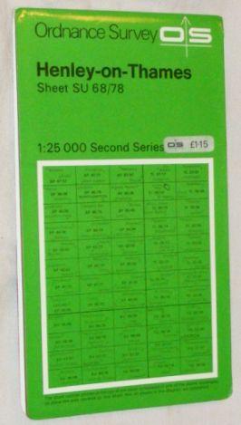 Henley-on-Thames. Sheet SU 68/78 1:25000 Second Series Map