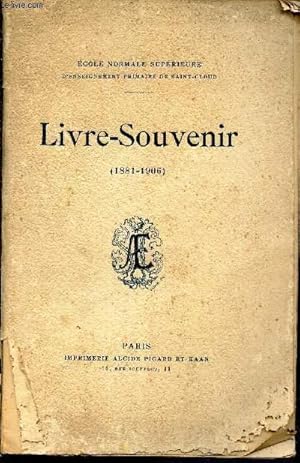 Bild des Verkufers fr LIVRE-SOUVENIR (1881-1906) zum Verkauf von Le-Livre