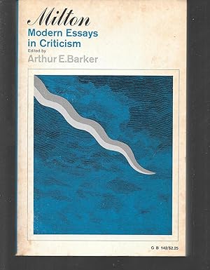 Image du vendeur pour milton modern essays in criticism mis en vente par Thomas Savage, Bookseller